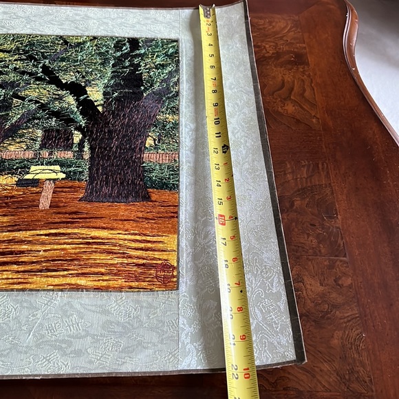 Chinese Silk Embroidery Size 47 Width and 22 Length with artist name - Picture 6 of 10